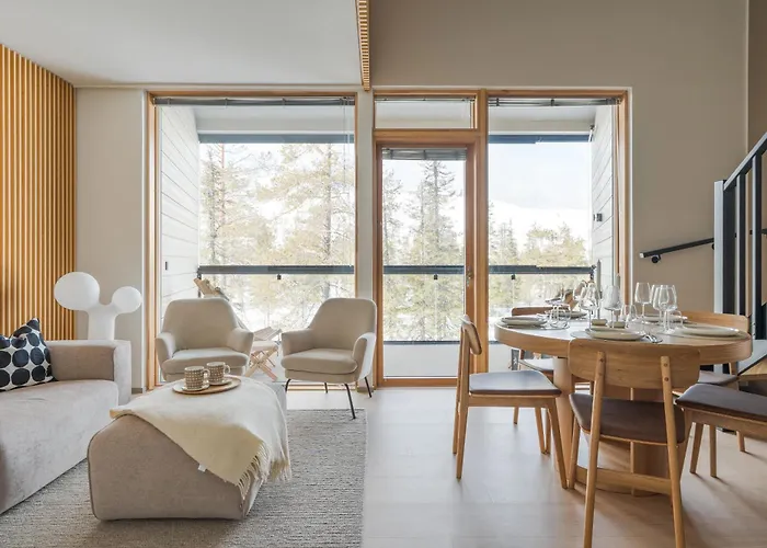 Auroras By Kaltios, Gielas, Ski-in Ski-out, Mountain View Apartament