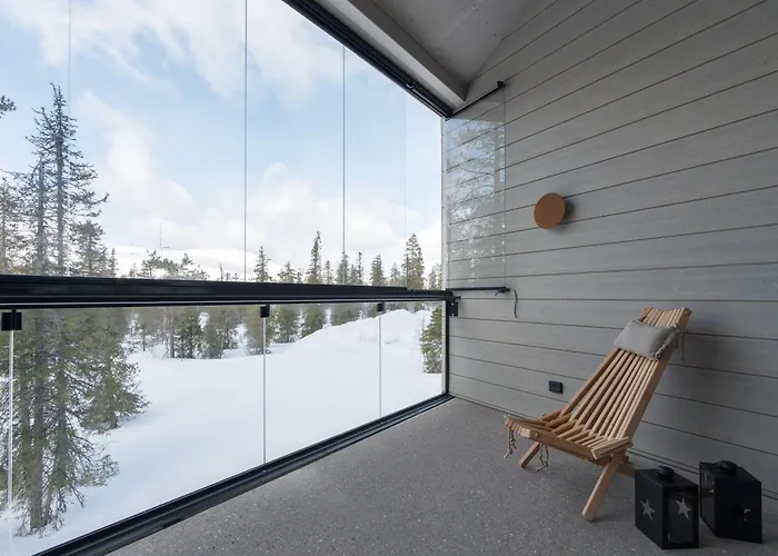 Auroras By Kaltios, Gielas, Ski-in Ski-out, Mountain View Apartament *